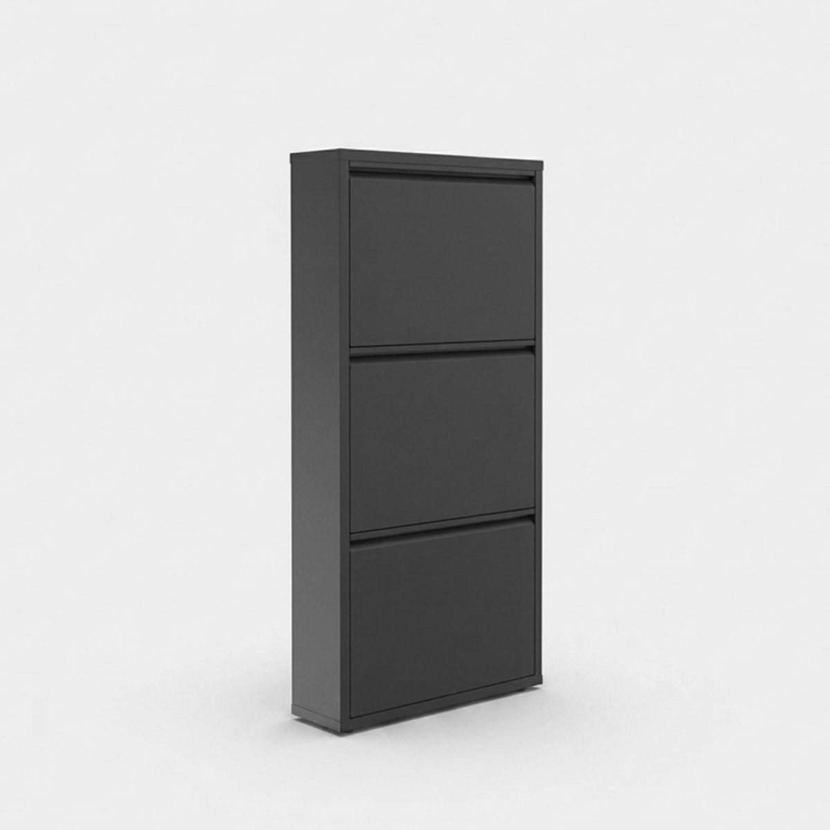 Zapatero metálico ahorraespacio de 3 puertas 3 Piece Metal