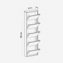Zapatero metálico ahorraespacio de 5 puertas Locking 5 Piece Metal