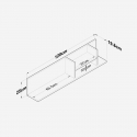 Estante de pared moderno de madera Zephyr