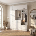 Mueble de entrada con perchero y espejo Aether