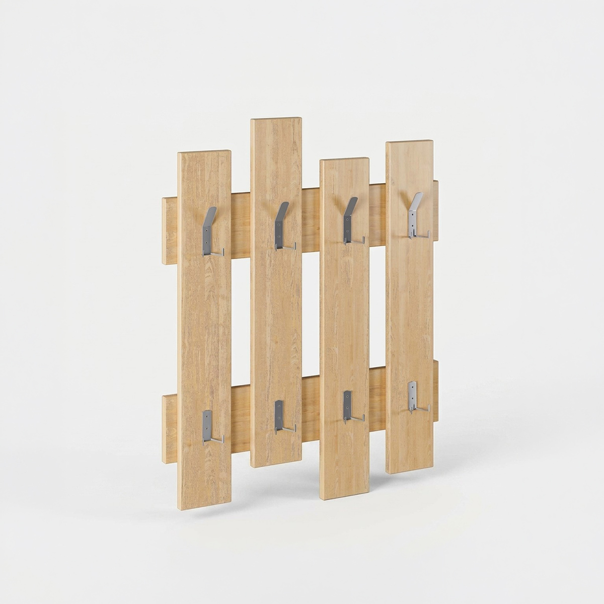 Wandgarderobe mit Kleiderhaken Wave