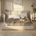 Comodino moderno salvaspazio con ripiano Elos