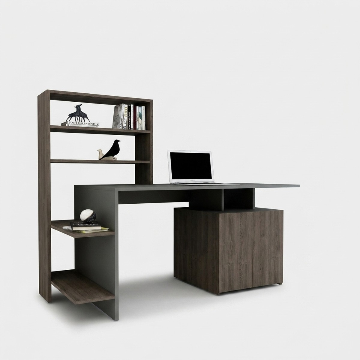 Bureau d’étude avec bibliothèque et portes gain de place Melis