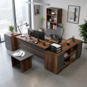 Büromöbel-Set mit Schreibtisch und Bücherregal Xylaroth