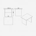 Büromöbel-Set mit Schreibtisch und Bücherregal Xylaroth