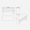 Büromöbel-Set mit Schreibtisch und Bücherregal Xylaroth
