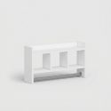 Estante de pared multiusos con portarrollos Asya