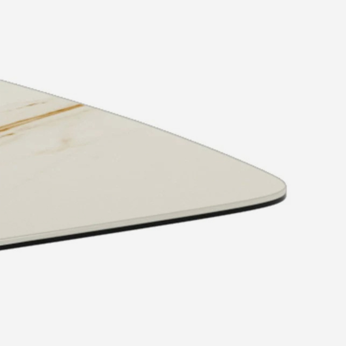 Table de salle à manger fixe en céramique et métal 220x110 Orion