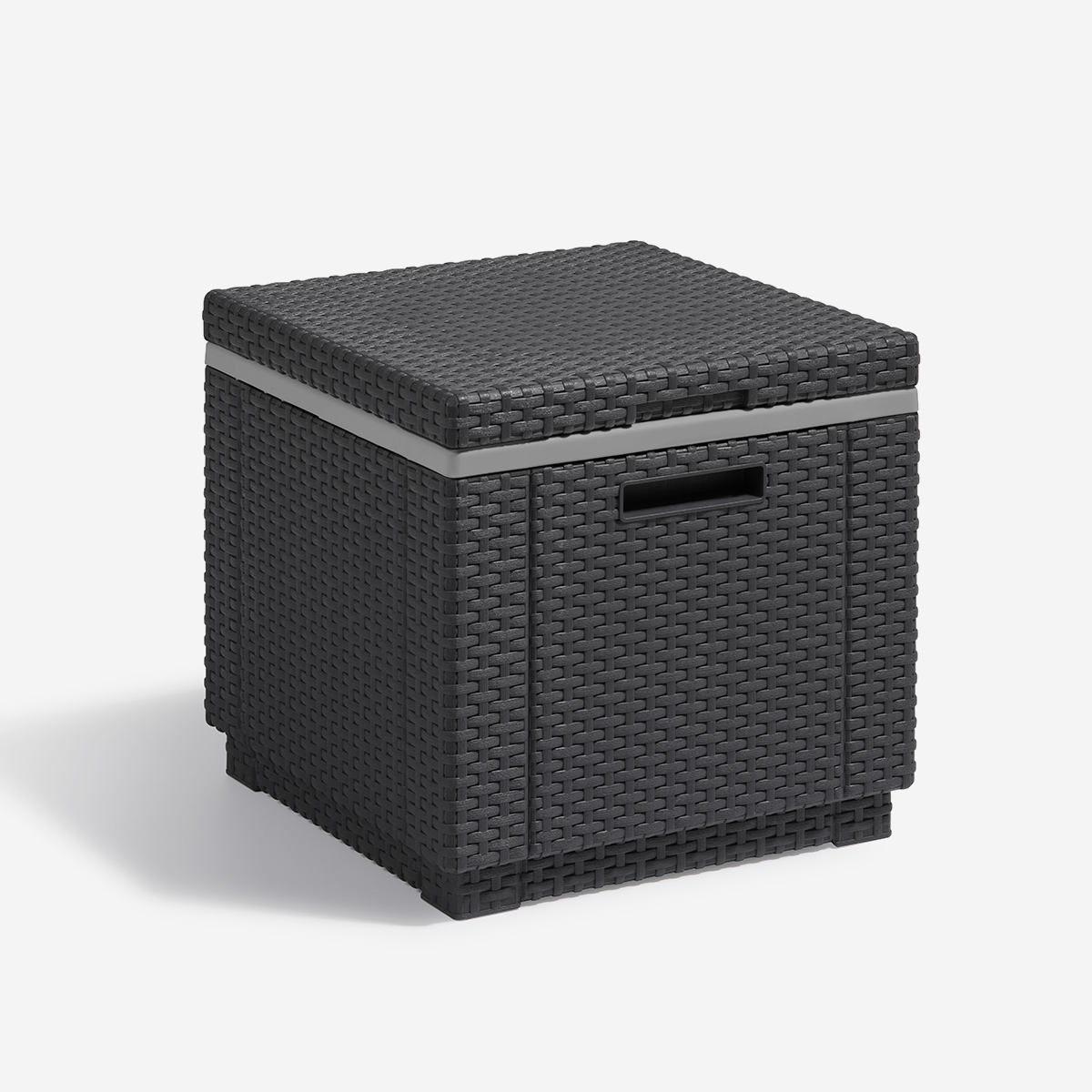 Outdoor-Rattan-Beistelltisch mit Eisfach Ice Cube