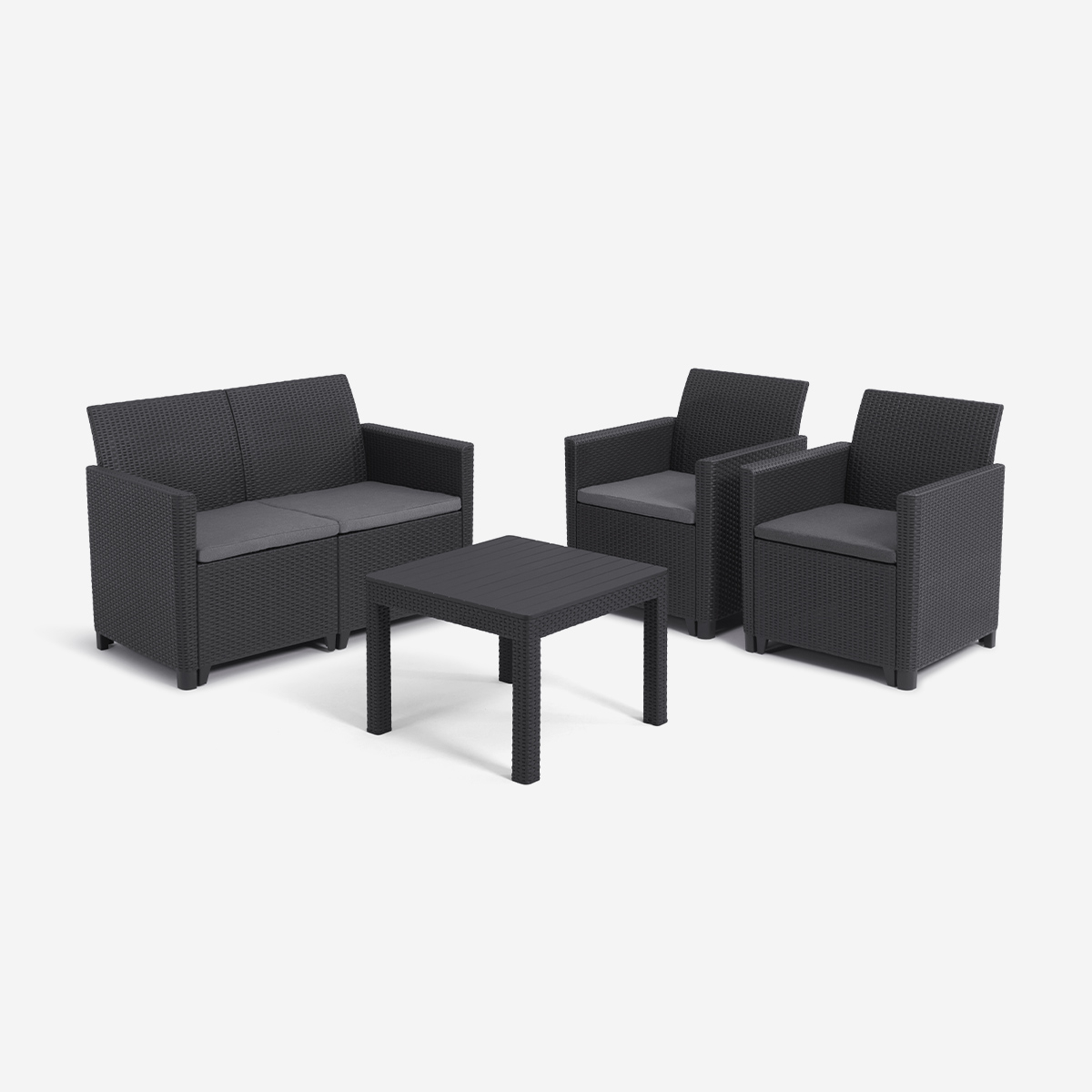Conjunto de jardín con cojines y mesa de centro Marie Lounge Set
