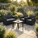 Conjunto de jardín con cojines y mesa de centro Marie Lounge Set