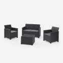 Conjunto de jardín con cojines y mesa auxiliar Emma Lounge Set