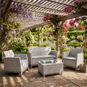 Conjunto de jardín con mesa de centro con almacenaje Scandi Lounge Set