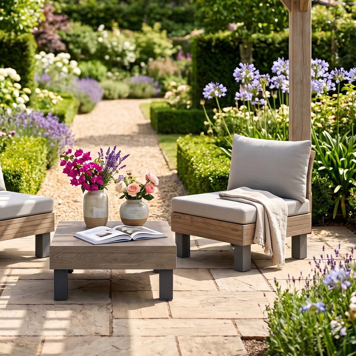Modularer Gartentisch 65x65 cm Elements