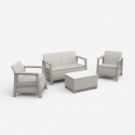 Conjunto de jardín con cojines y mesa auxiliar Set Scandi
