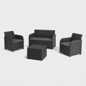Conjunto de jardín de ratán con cojines Rosalie Lounge Set