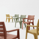 Set de 6 sillas de jardín con reposabrazos Julie Chair