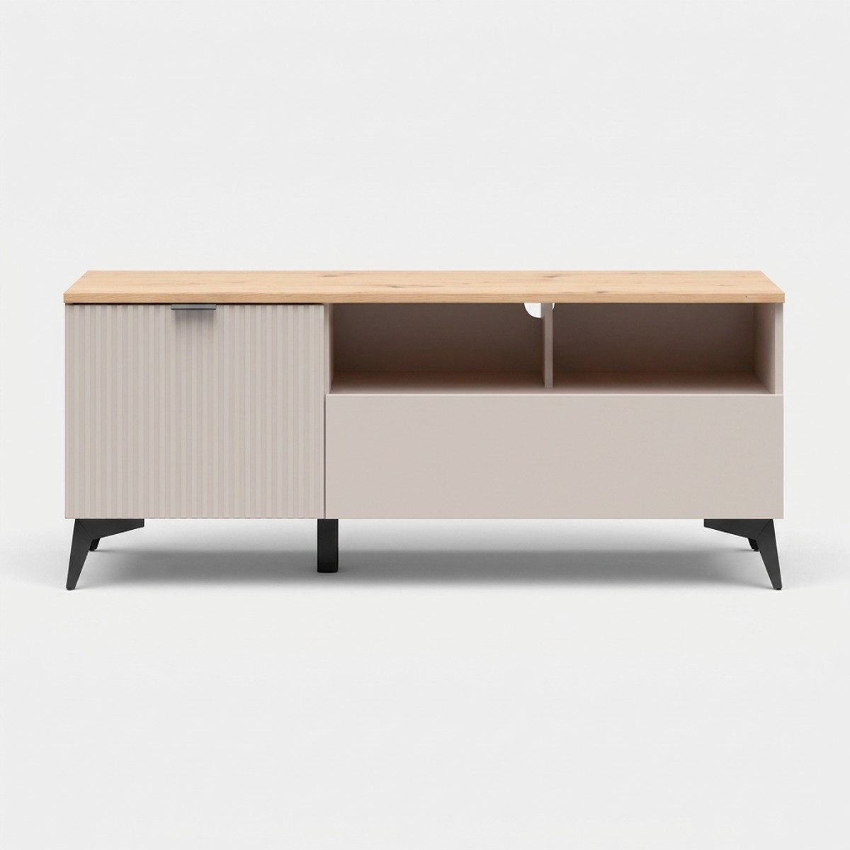 Mueble TV móvil Velton con cajón y puerta abatible