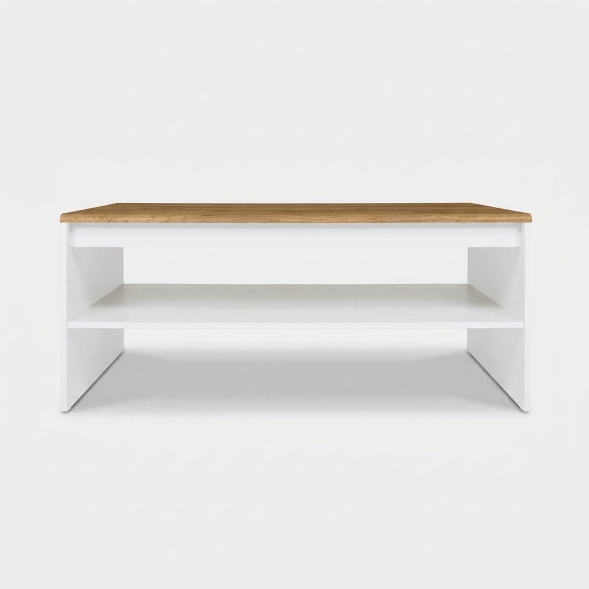 Table basse de salon avec étagère fixe Holten