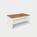Mesa de centro para salón con estante fijo Holten