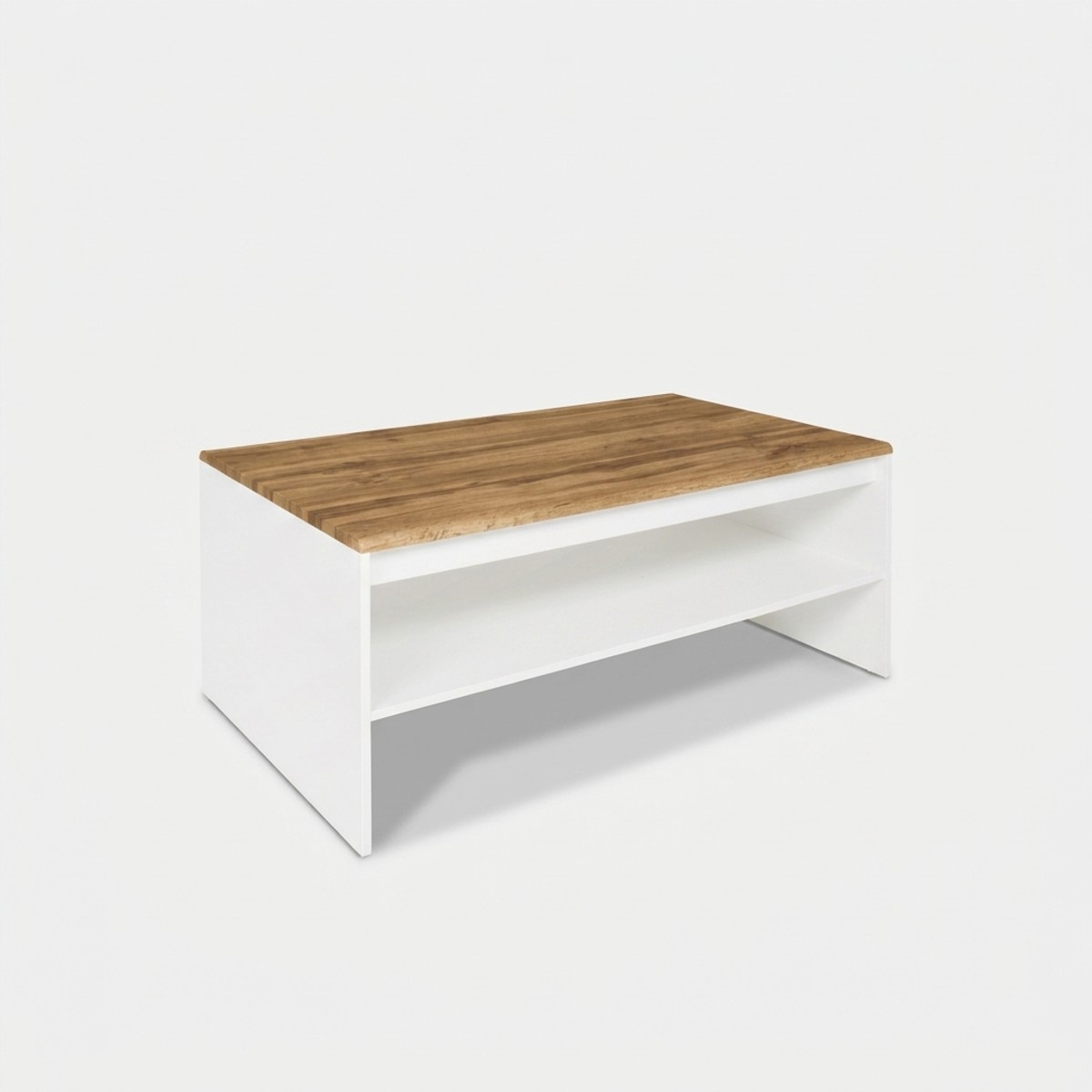 Mesa de centro para salón con estante fijo Holten