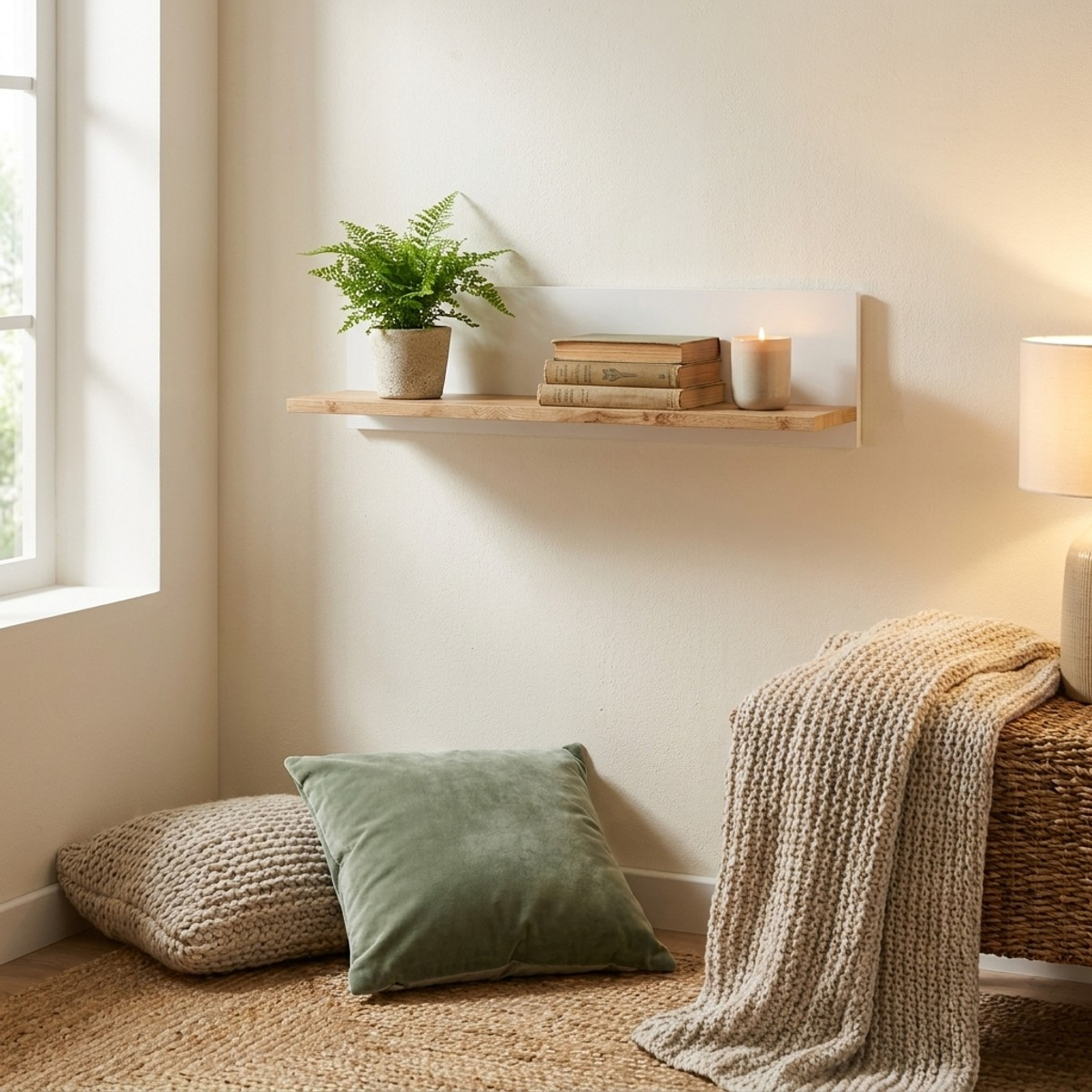 Estante de pared moderno 106x22 cm Holten