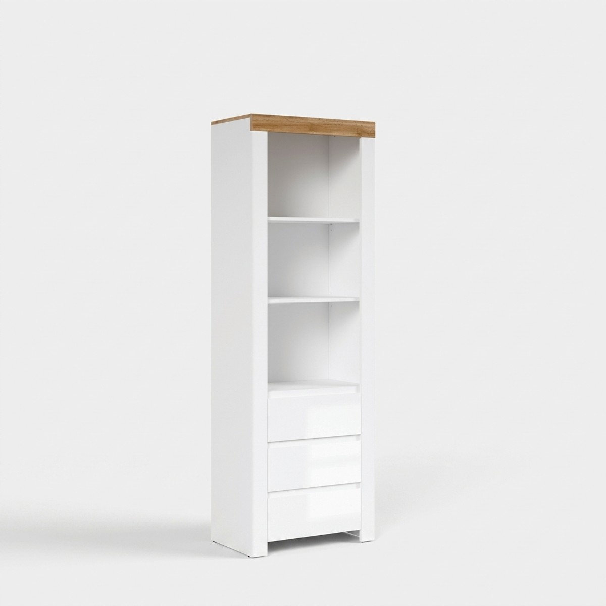 Mueble librería con 3 cajones y estantes Holten