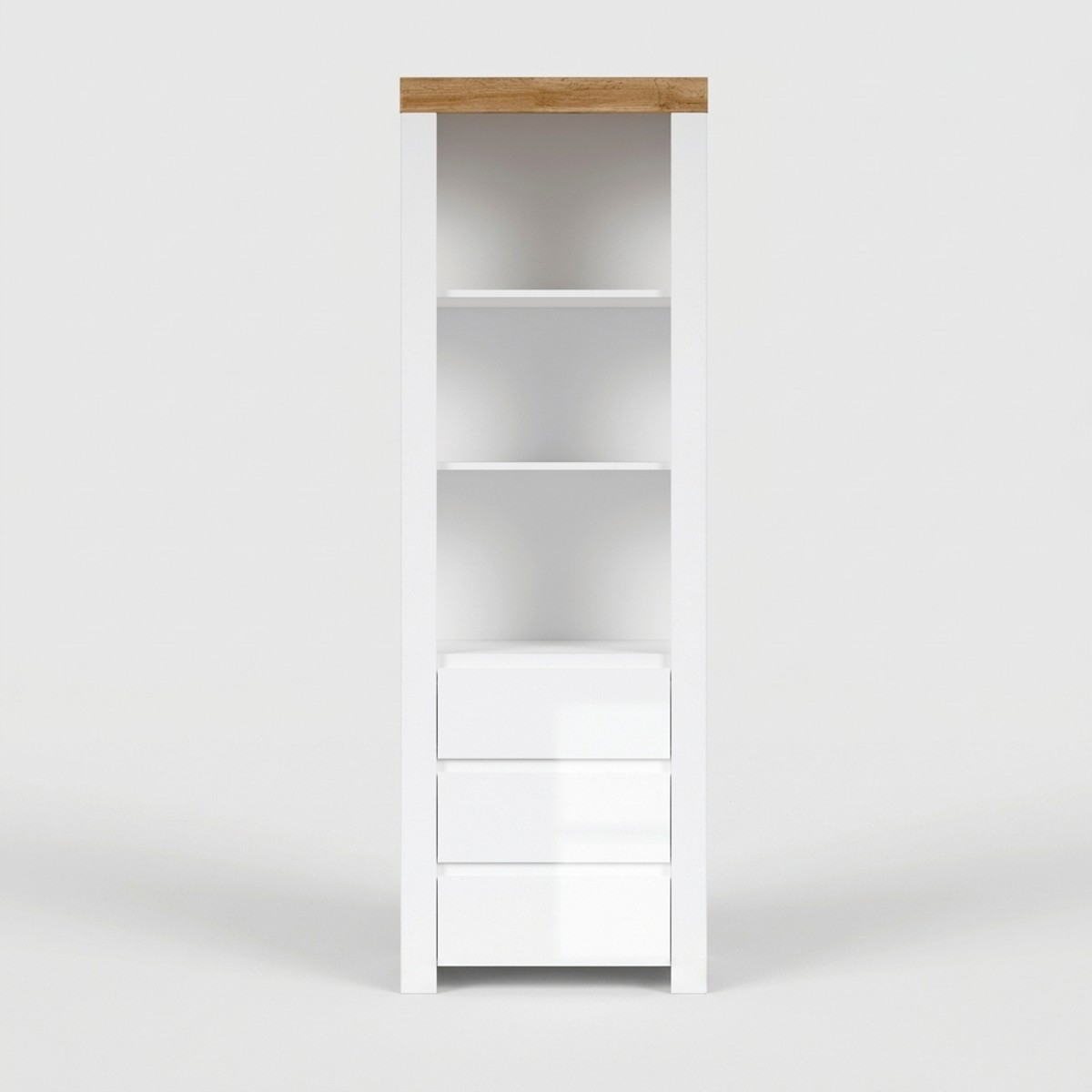 Mueble librería con 3 cajones y estantes Holten