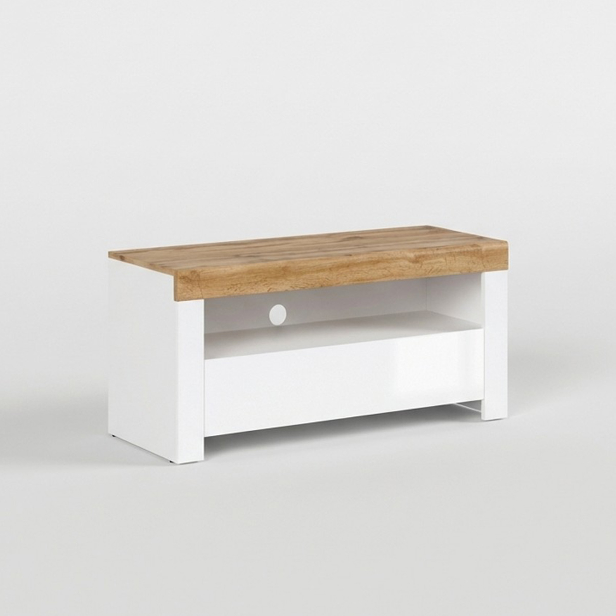 Mueble TV Holten con cajón y hueco abierto