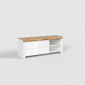 Mueble TV Holten con 2 cajones y hueco abierto