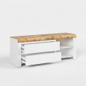Mueble TV Holten con 2 cajones y hueco abierto