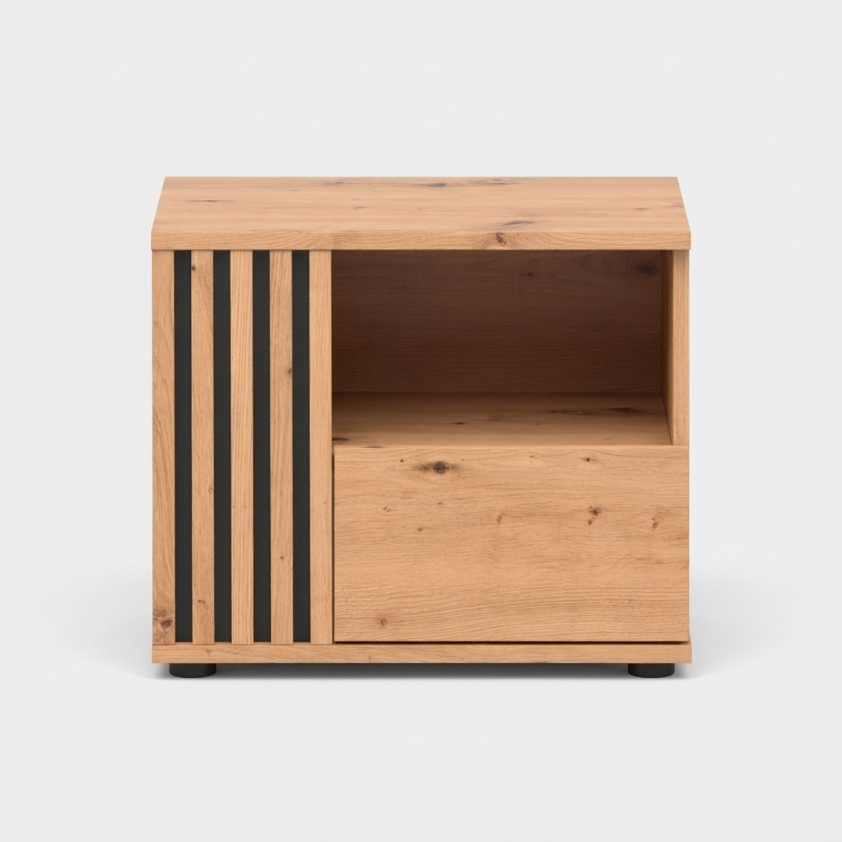 Mesita de noche con cajón y hueco abierto Vabres SX