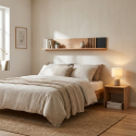 Estante de pared moderno de madera Vabres