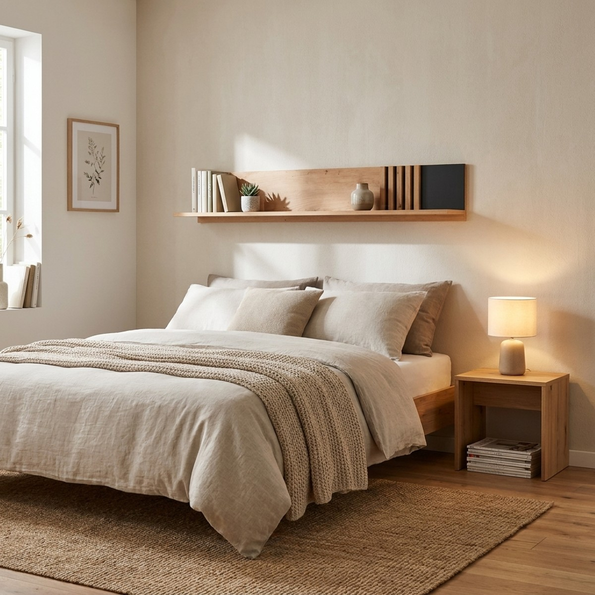 Estante de pared moderno de madera Vabres