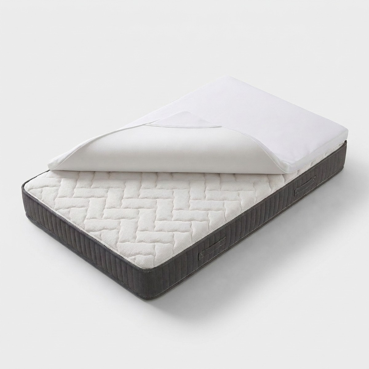 Matratzen-Topper Einzelbett aus Memory-Schaum mit abnehmbarem Bezug Duvet Singolo