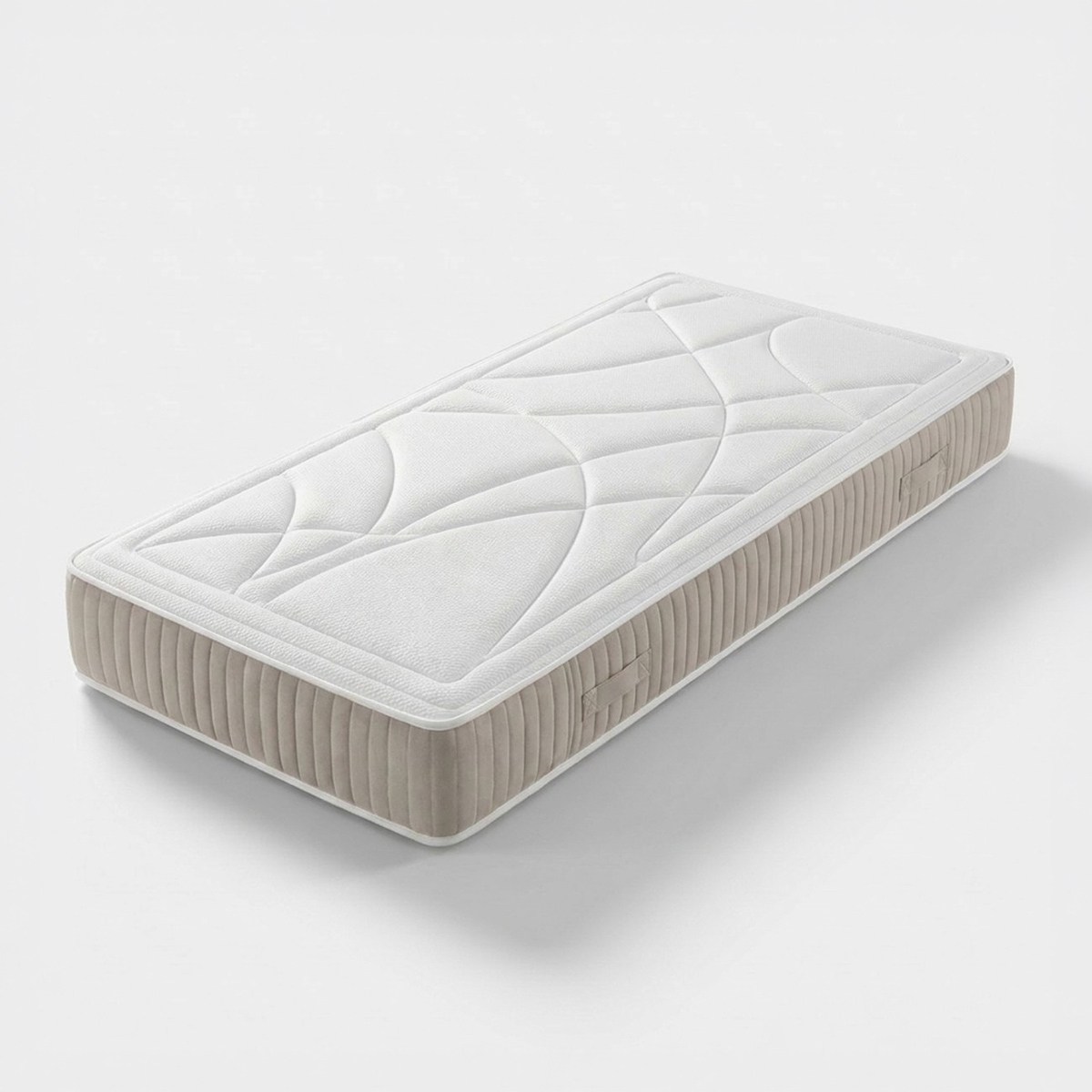 Matelas simple à ressorts ensachés indépendants et mousse mémoire Flur Simple