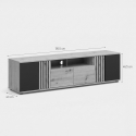 Mobile porta TV con ante e cassetto Vabres