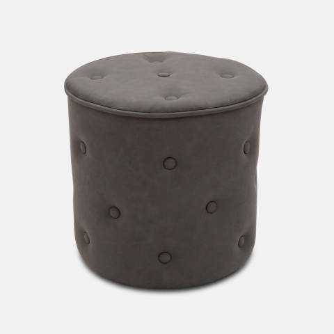 Pouf in similpelle Alaska