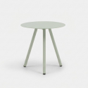 Niedriger quadratischer Couchtisch aus Metall Smart Zanini Design