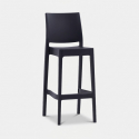 Hoher Barhocker für Innen und Außenbereich Zanini Design Baska HS.75