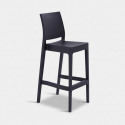 Hoher Barhocker für Innen und Außenbereich Zanini Design Baska HS.75