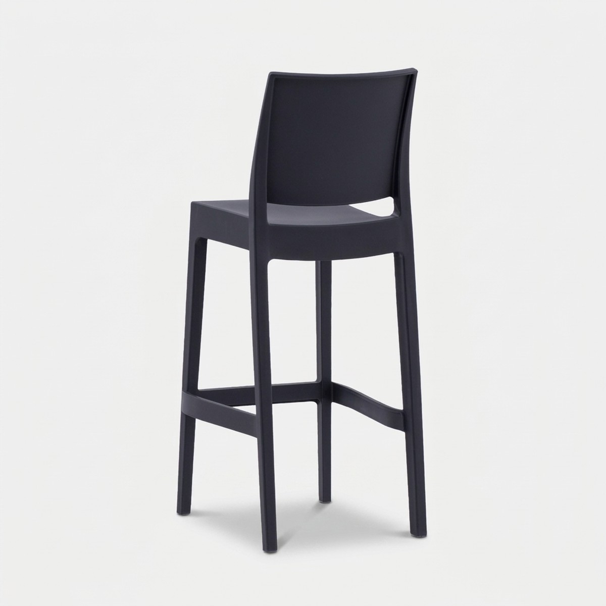 Hoher Barhocker für Innen und Außenbereich Zanini Design Baska HS.75