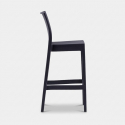 Hoher Barhocker für Innen und Außenbereich Zanini Design Baska HS.75