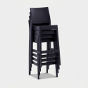 Hoher Barhocker für Innen und Außenbereich Zanini Design Baska HS.75