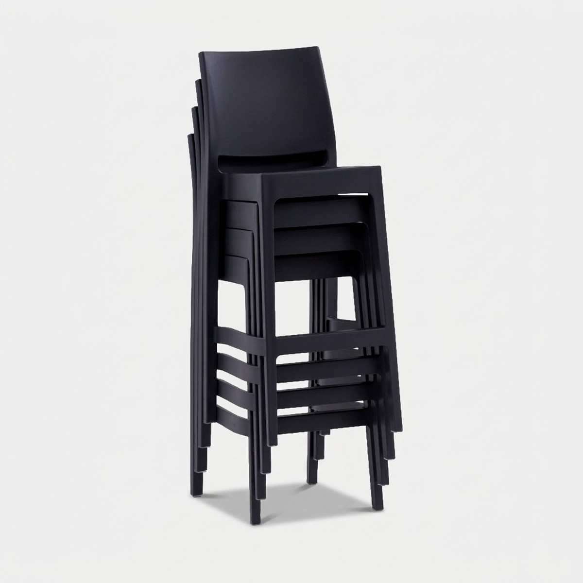 Hoher Barhocker für Innen und Außenbereich Zanini Design Baska HS.75