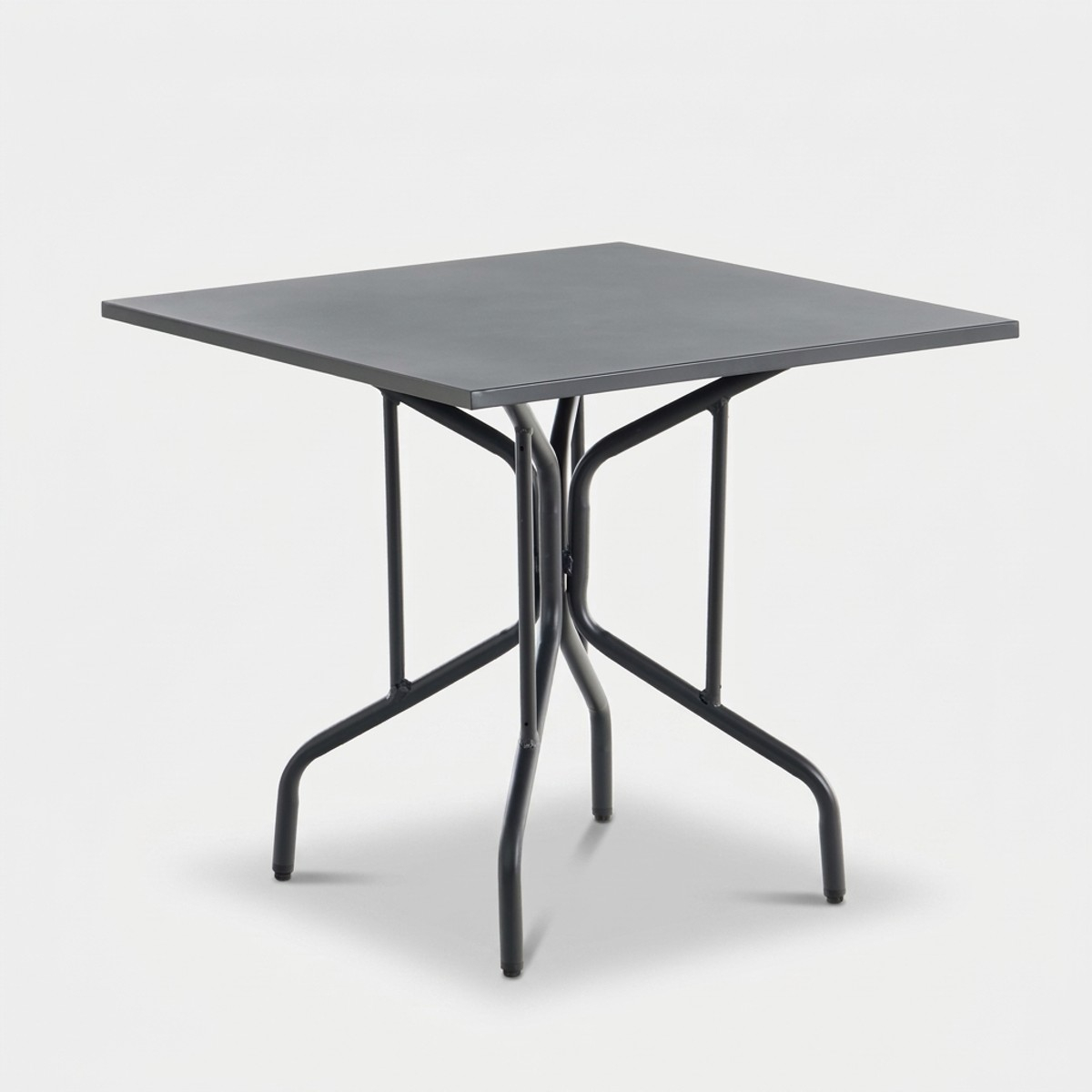 Quadratischer Metalltisch für Essbereich und Bistro 80x80 cm Alvaro