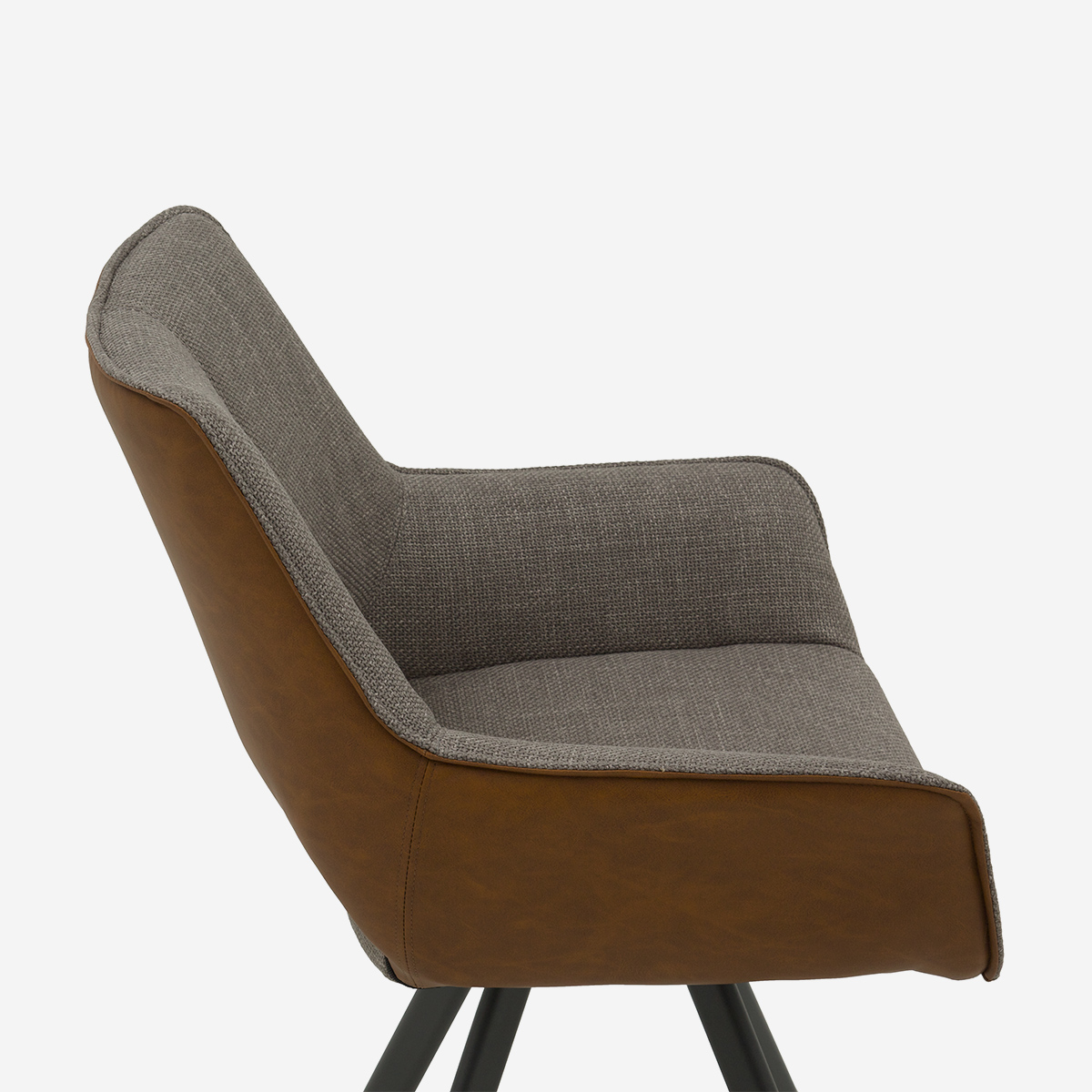 2er-Set gepolsterte Esszimmerstühle für Wohnbereich Olga