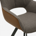 2er-Set gepolsterte Esszimmerstühle für Wohnbereich Olga