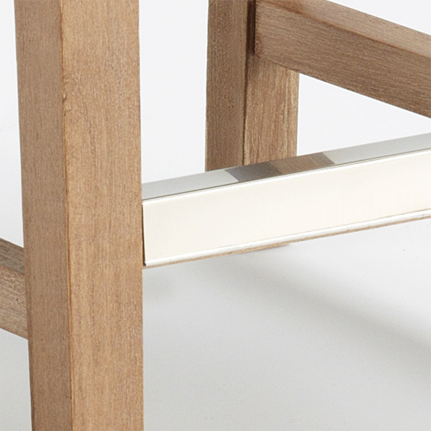 Holzbar und Küchenhocker aus 63cm Höhe Design Comfort L 