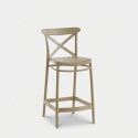 2er-Set Barhocker 65 cm Sitzhöhe für Küche und Garten Zagabria